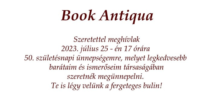Book Antiqua